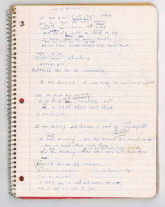 Lot #5393  Boston: Brad Delp's Notebook with Handwritten Notes and Lyrics - Image 6
