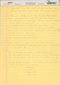 Lot #5394  Boston: Brad Delp's Notebook with Handwritten Notes and Lyrics - Image 1