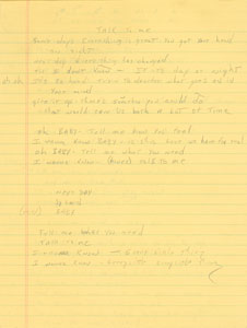 Lot #5394  Boston: Brad Delp's Notebook with Handwritten Notes and Lyrics - Image 4