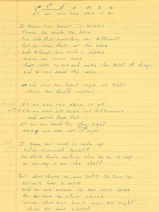 Lot #5394  Boston: Brad Delp's Notebook with Handwritten Notes and Lyrics - Image 5