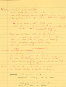 Lot #5394  Boston: Brad Delp's Notebook with Handwritten Notes and Lyrics - Image 8