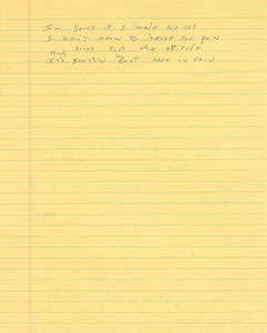 Lot #5394  Boston: Brad Delp's Notebook with Handwritten Notes and Lyrics - Image 9