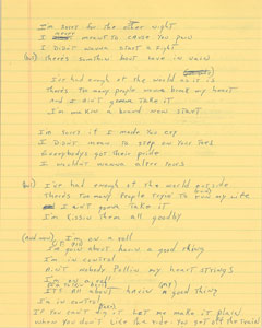 Lot #5394  Boston: Brad Delp's Notebook with Handwritten Notes and Lyrics - Image 10