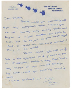 Lot #5039 Paul McCartney Autograph Letter Signed - Image 2