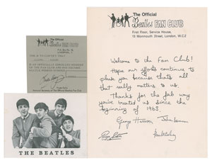 Lot #5052  Beatles Fan Club Material - Image 1