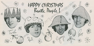 Lot #5055  Beatles Pair of Christmas Cards - Image 2