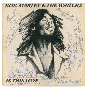 Lot #5412 Bob Marley and the Wailers Signed 45 RPM