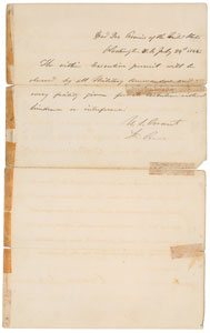 Lot #41 Andrew Johnson and U. S. Grant