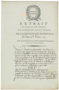 Lot #194 Maximilien Robespierre - Image 1