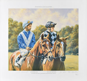 Lot #936 Willie Shoemaker and Steve Cauthen