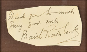 Lot #775 Basil Rathbone - Image 2