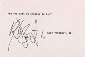 Lot #542 Kurt Vonnegut