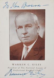 Lot #922 Warren Giles - Image 2