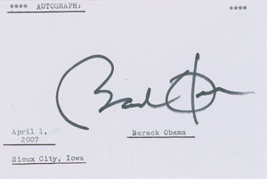 Lot #120 Barack Obama