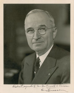 Lot #133 Harry S. Truman - Image 1