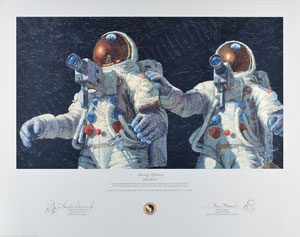 Lot #424  Apollo 12: Bean and Conrad - Image 1