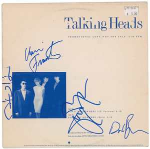 Lot #884  Talking Heads
