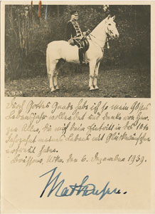 Lot #374 August von Mackensen - Image 1