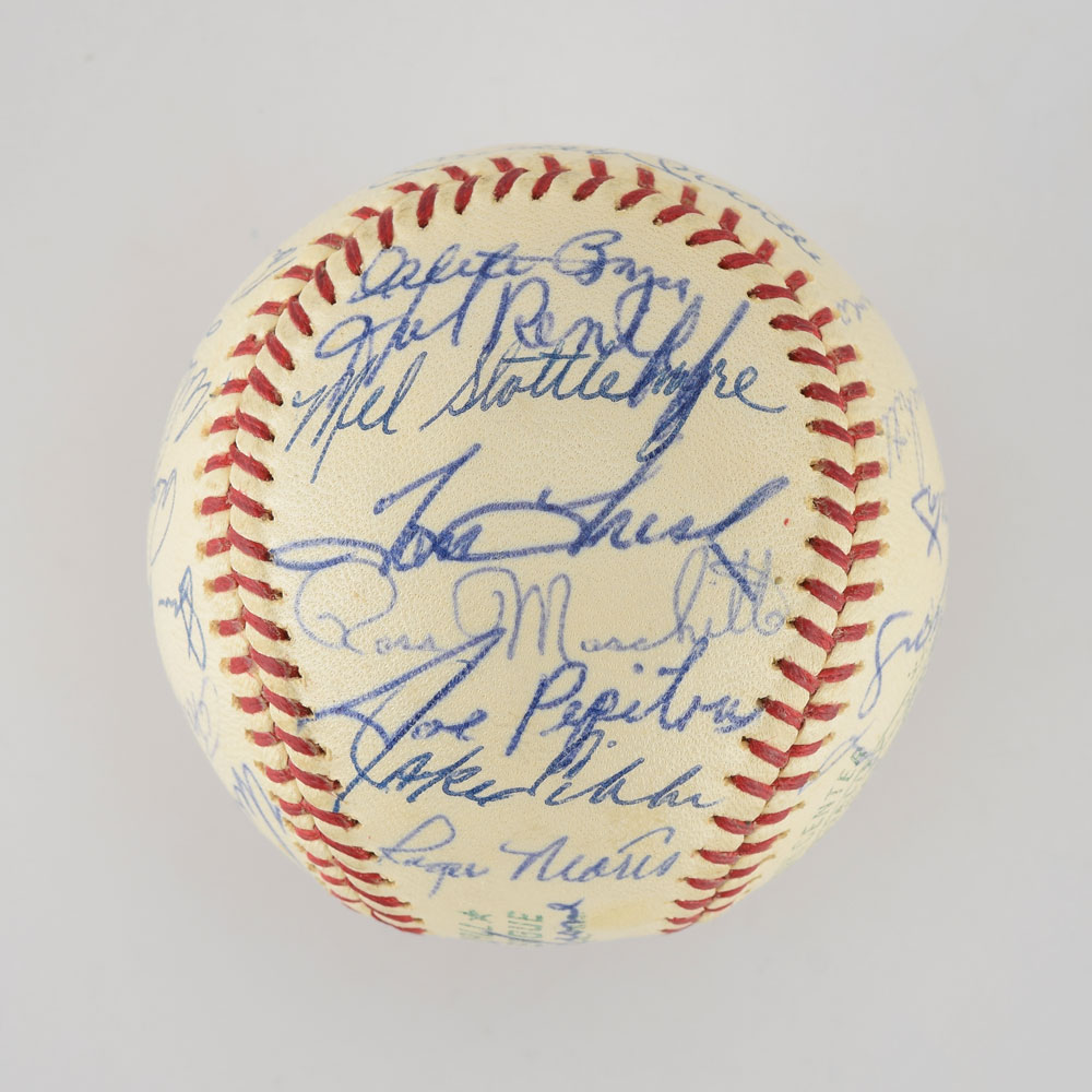 Lot Detail - 1965 New York Yankees Team Signed Baseball
