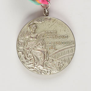 Lot #8490  Los Angeles 1984 Summer Olympics Silver Winner’s Medal - Image 1