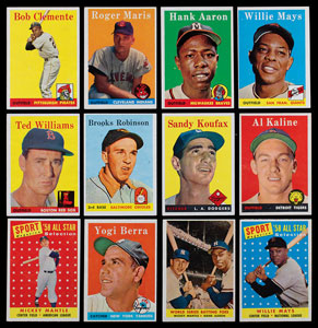Lot #8070  1958 Topps Complete Set of (494) Cards
