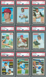 Lot #8134  1970 Topps Baseball Complete Set (720) with (6) PSA - Image 1