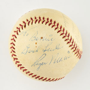 Lot #8269  Roger Maris Signed Baseball - Image 1