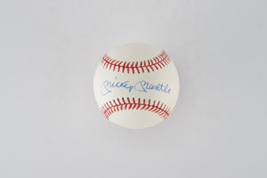 Lot #8267 Mickey Mantle Single Signed Baseball - PSA/DNA MINT 9 - Image 1