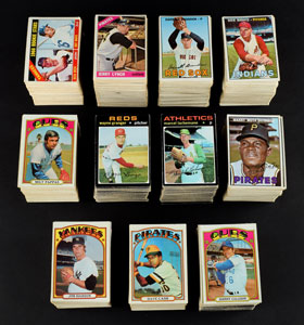 Lot #8092  1963-72 Topps & Fleer Baseball Collection of Partial Sets (1,600+ cards) - Image 1