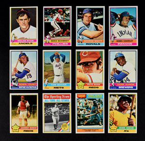 Lot #8150  1972-76 Topps HIGH GRADE Inventory with Complete 1976 Set (1500+ Cards) - Image 4