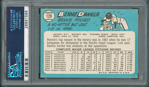 Lot #8098  1965 Topps #129 Bennie Daniels - PSA GEM MINT 10 - Image 2