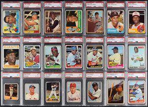 Lot #8047  1950s-70s Topps and Bowman PSA Graded Superstar Collection (40) - Image 3