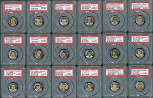 Lot #8020  1910-12 Sweet Caporal P2 Pins Hall of Famers PSA Graded Collection (26 Different) - Image 3