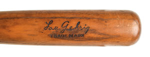 Lot #8419  1920s Lou Gehrig Louisville Slugger Store Model Bat - Image 2