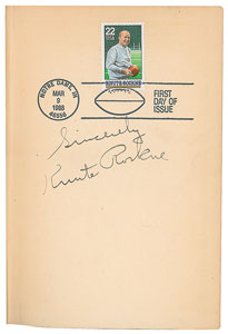 Lot #8470 Knute Rockne Signed 1925 Hardcover