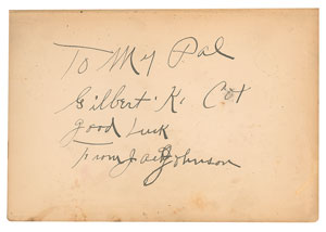 Lot #8456 Jack Johnson Signed 1927 Hardcover First Edition of 'Jack Johnson—In The Ring—And Out' - Image 1