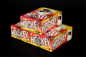 Lot #8224  1988-89 Topps Hockey Wax Boxes (3) -