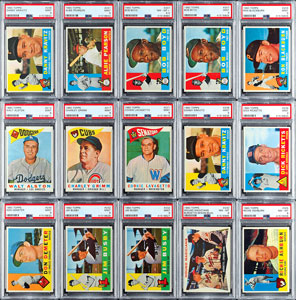 Lot #8077  1960 Topps HIGH GRADE Vending Collection of (335+ cards) with (83) PSA Graded! - Image 1