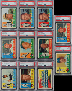 Lot #8077  1960 Topps HIGH GRADE Vending Collection of (335+ cards) with (83) PSA Graded! - Image 3