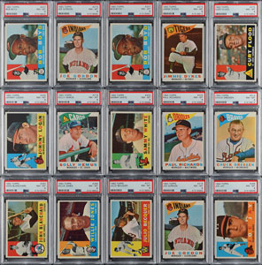 Lot #8077  1960 Topps HIGH GRADE Vending Collection of (335+ cards) with (83) PSA Graded! - Image 4
