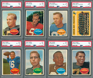 Lot #8167  1960 Topps Football HIGH GRADE Complete Set with (20) PSA Graded! - Image 1