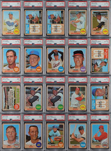 Lot #8114  1968 Topps Baseball Vending Box of 400+ cards with (47) PSA Graded - Image 3
