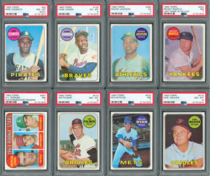 Lot #8123  1969 Topps Complete Set with (8) PSA