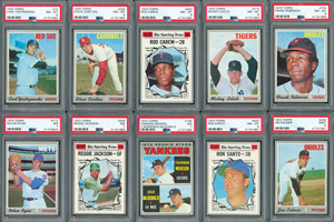 Lot #8136  1970 Topps Complete Set with (17) PSA