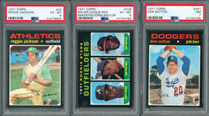 Lot #8146  1971 Topps HIGH GRADE Complete Set with PSA (15) Graded - Image 3