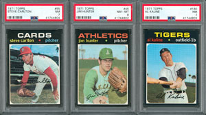 Lot #8146  1971 Topps HIGH GRADE Complete Set with PSA (15) Graded - Image 5