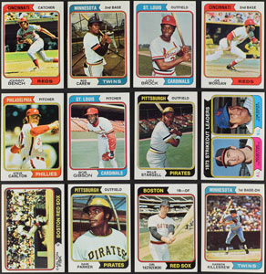 Lot #8153  1974 Topps Complete Set with (7) PSA Graded - Image 2