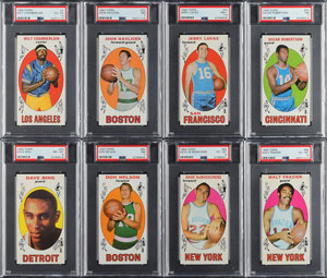 Lot #8161  1969 Topps Basketball HIGH GRADE Complete Set with (16) PSA Cards - Image 2