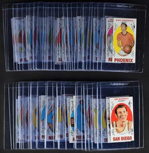 Lot #8161  1969 Topps Basketball HIGH GRADE Complete Set with (16) PSA Cards - Image 3