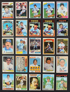 Lot #8184  1960's-1980's Signed Baseball Card